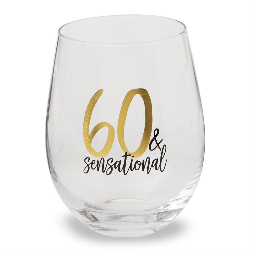 60 & Sensational Stemless Glass - Debs on 5th