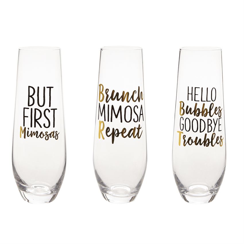 Stemless Glass with Sentiments - Debs on 5th