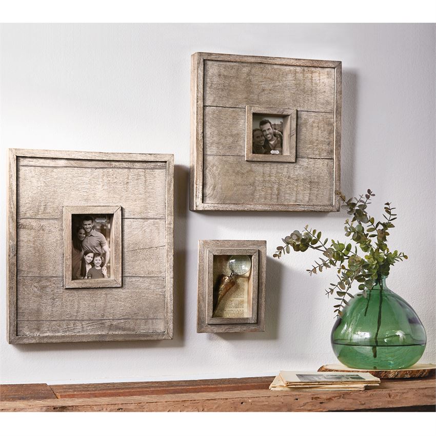 Large Planked Wood Picture Frame - Debs on 5th