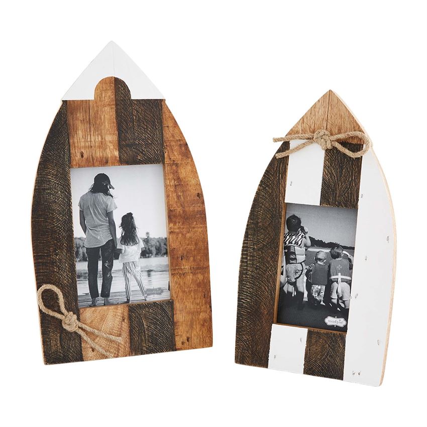 Distressed Wood Boat Frame - Debs on 5th