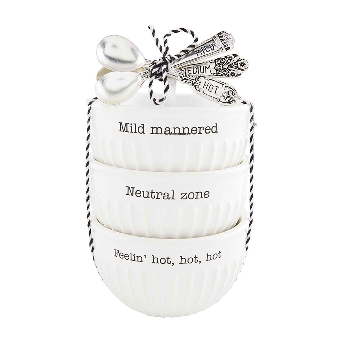 Mild, Medium, & Hot Deep Bowl Set - Debs on 5th