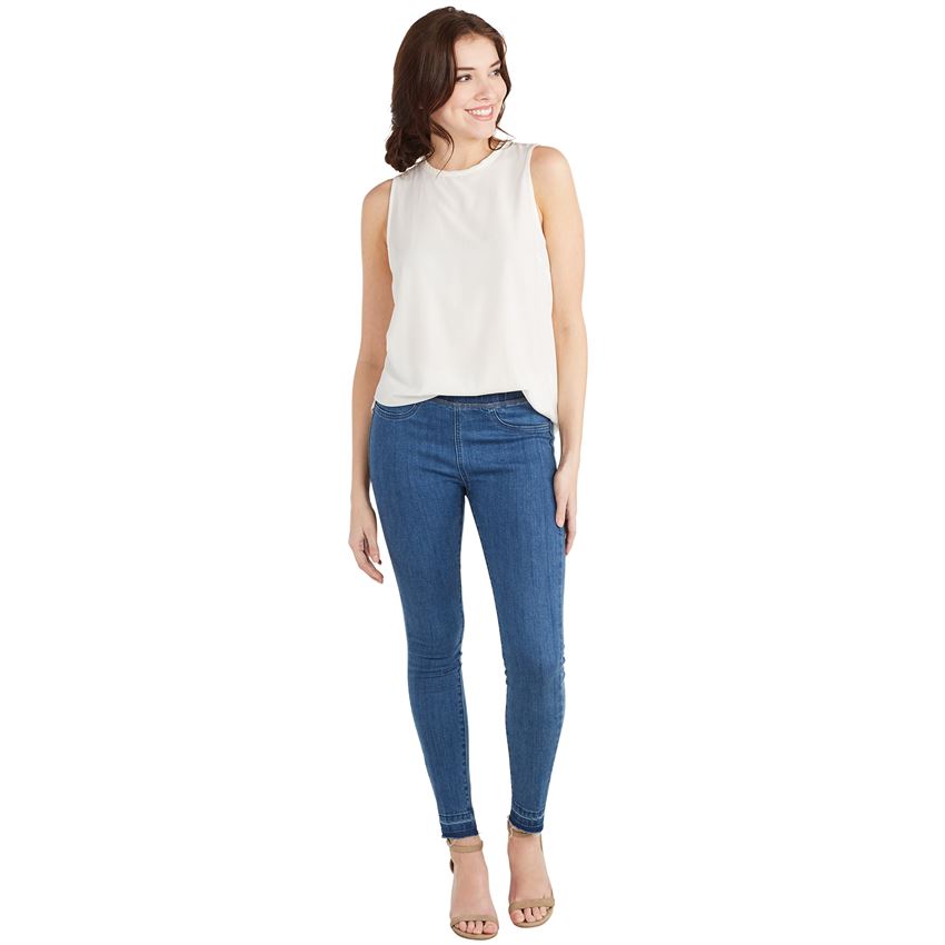 Sarah Medium Wash Leggings - Debs on 5th