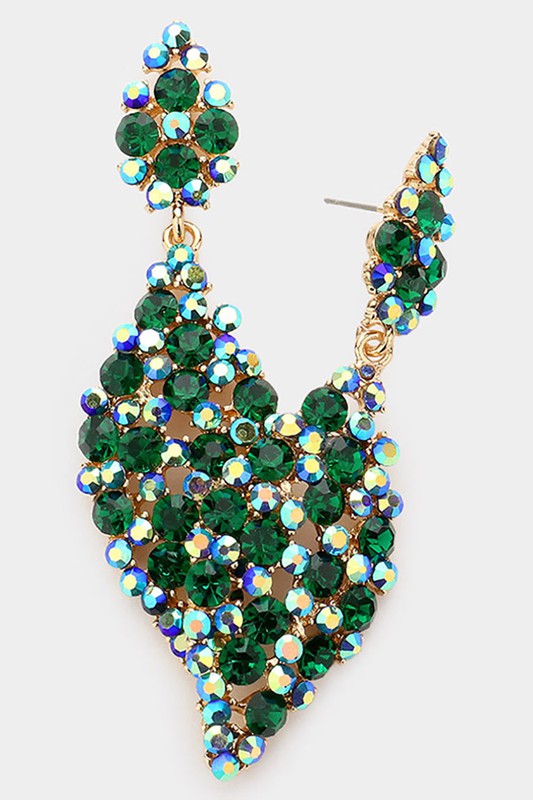 Bubble Stone Dangle Evening Earrings - Debs on 5th