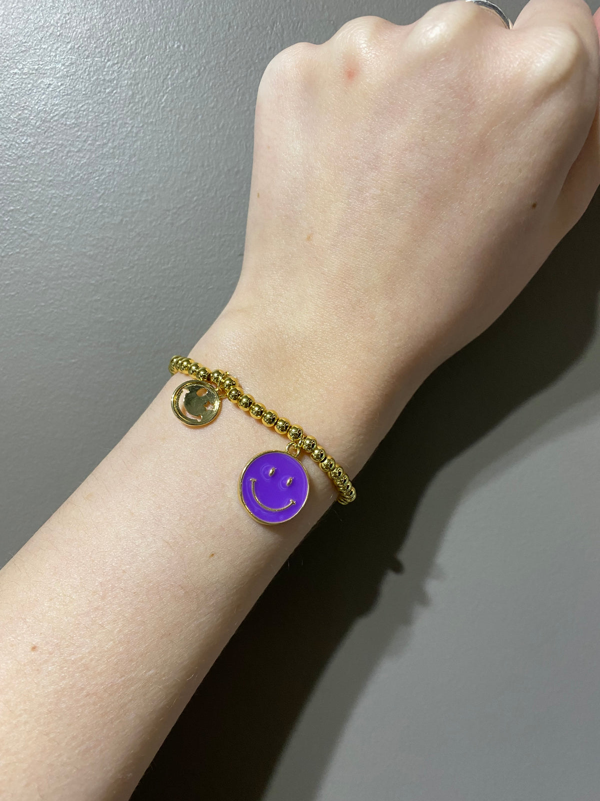 Colorful Smiley Face Pendant Bracelet - Debs on 5th