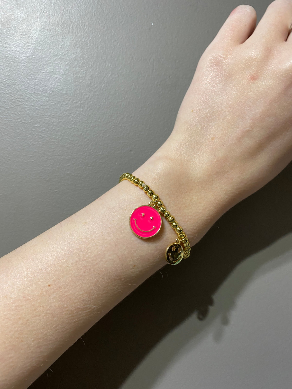Colorful Smiley Face Pendant Bracelet - Debs on 5th