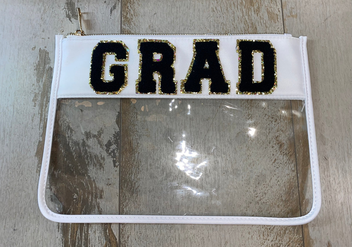 Customized Lettered Clear Pouch - Debs on 5th