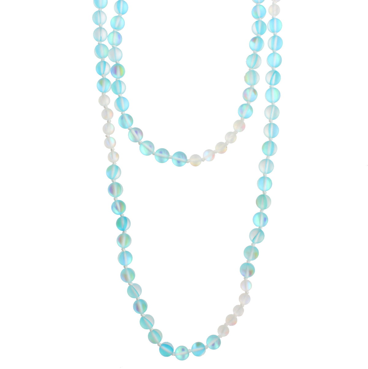 60" Hand Knotted Opalized Necklace - Debs Boutique  LLC