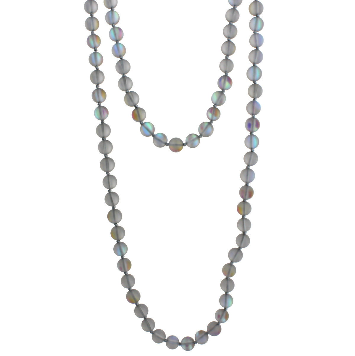 60" Hand Knotted Opalized Necklace - Debs Boutique  LLC
