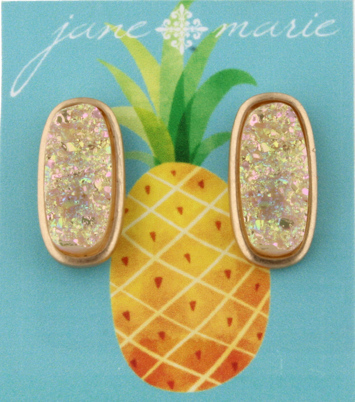 Ab  Rounded Druzy Stud - Debs on 5th