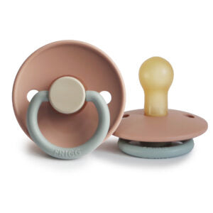 FRIGG Classic Natural Rubber Pacifier Size 0/6 Months - Debs on 5th