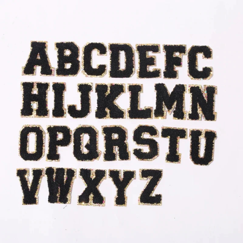 Black Varsity Self Adhesive Letters - Debs on 5th