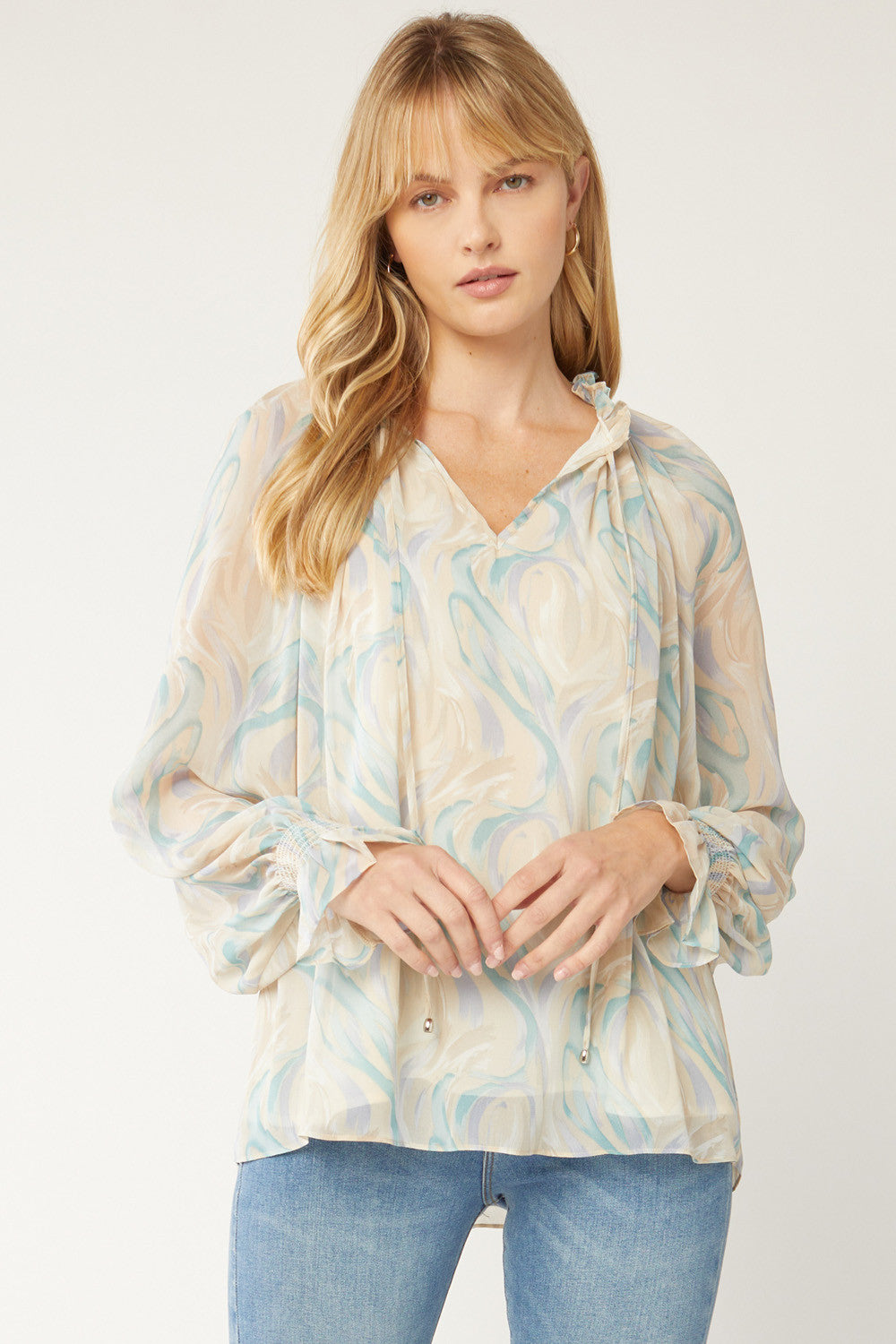 Crazy About You Printed Top - Debs on 5th