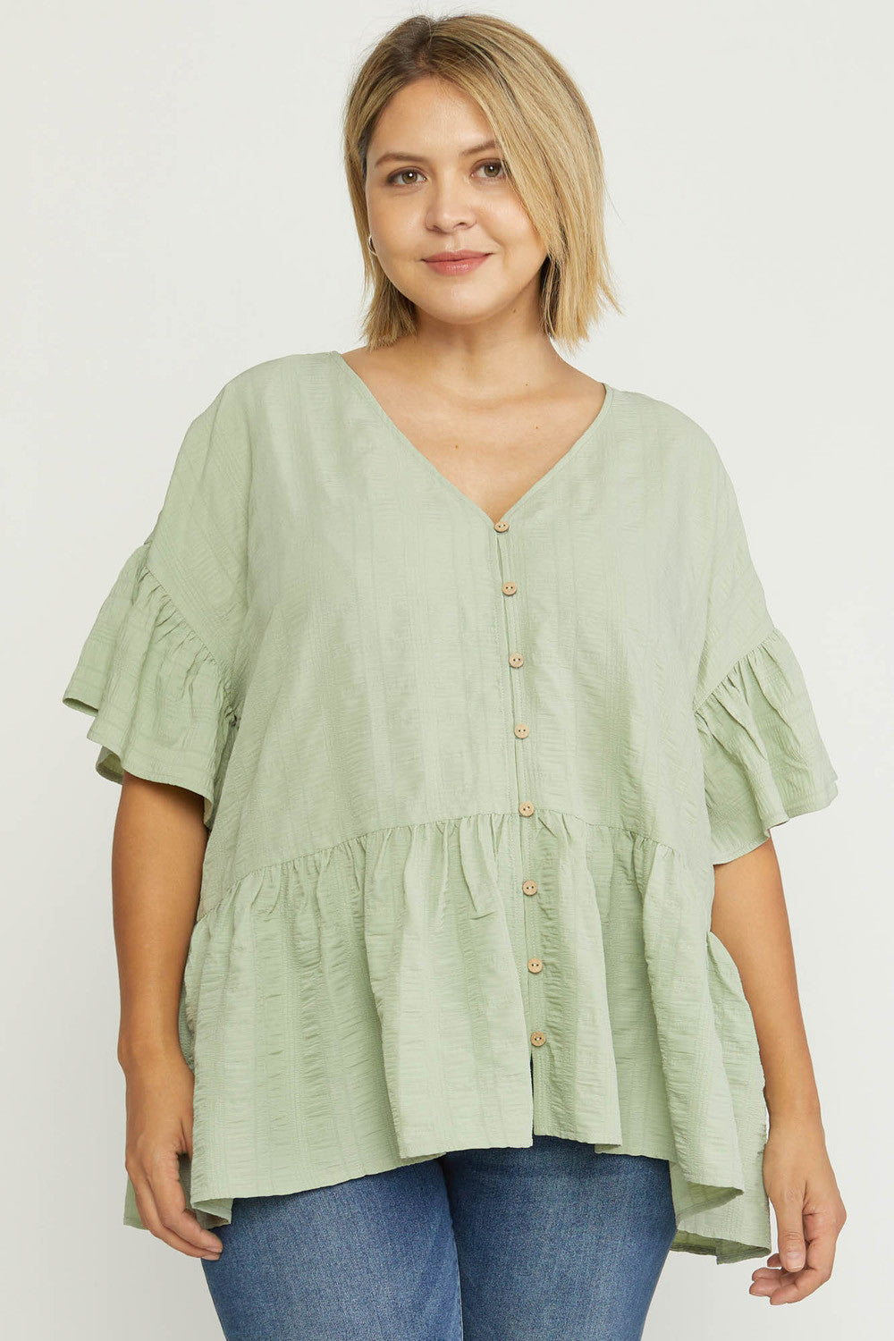 Taking it Easy Peplum Top - Debs on 5th
