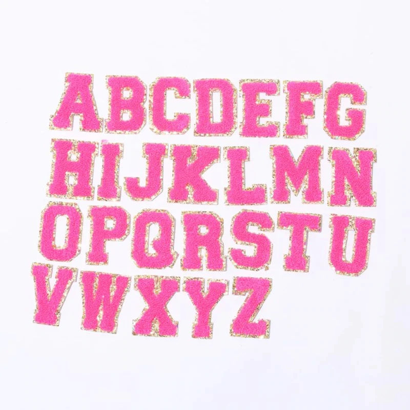 Hot Pink Varsity Self Adhesive Letters - Debs on 5th