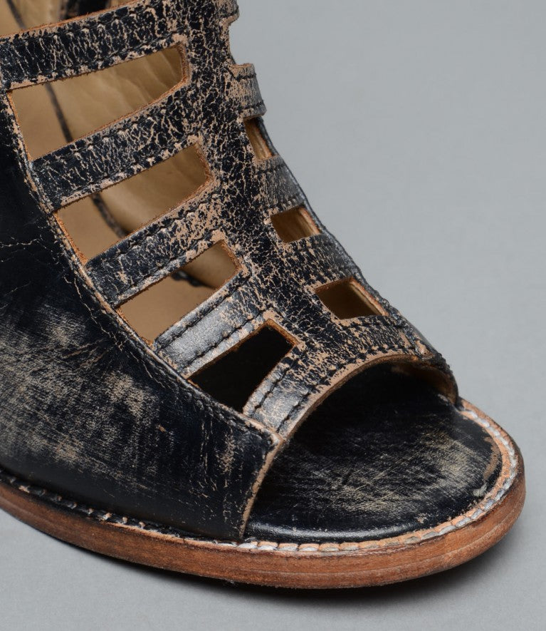 Occam Sandal w/Peep Toe Heel & Cage by Bedstu - Debs on 5th