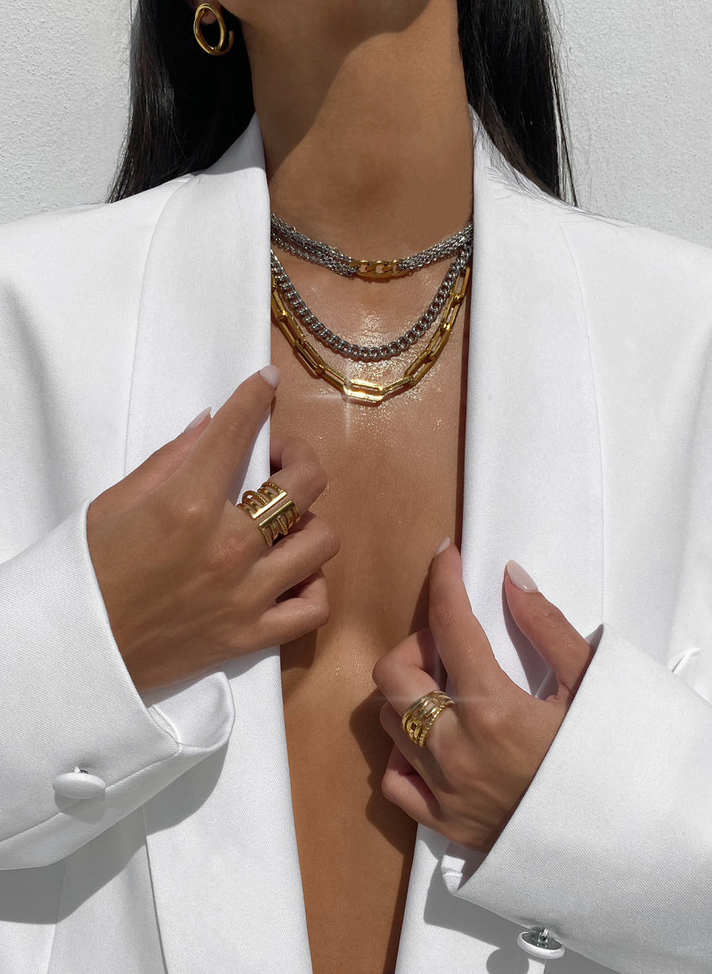 Bridgette Two Tone Necklace - Debs on 5th