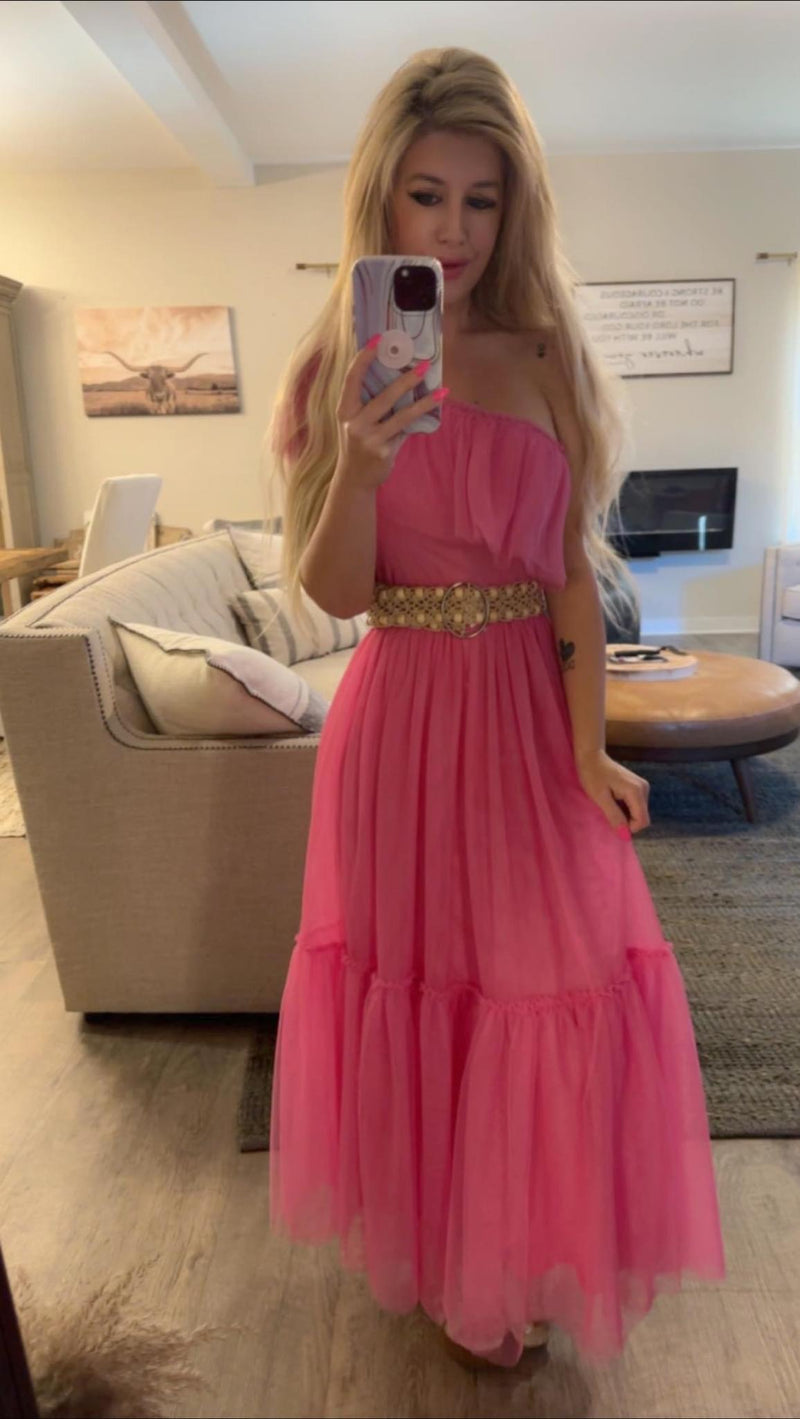 Dancing Queen Mesh Midi Dress - Debs on 5th