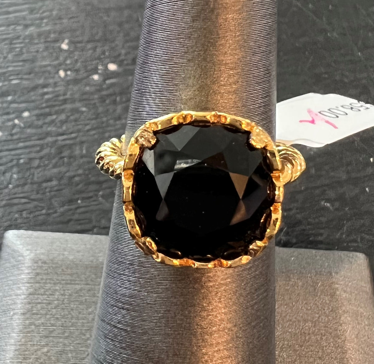 Size 6 Victoria Lynn Rope Ring Yellow Tone - Debs on 5th