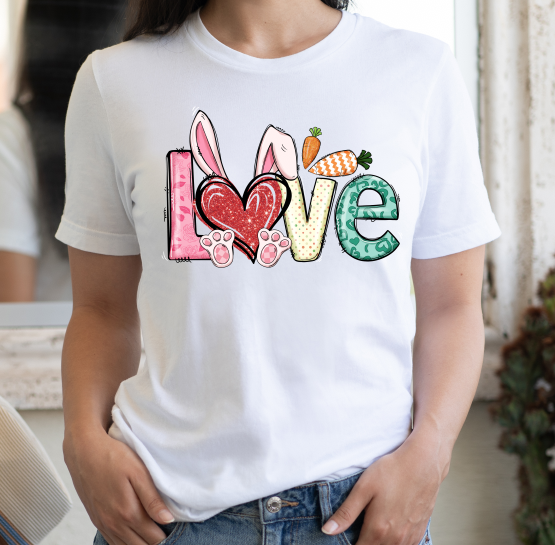 Love Bunny Feet Graphic Tee - Debs on 5th
