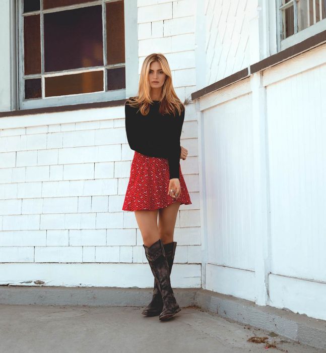 Midge Tall Leather Boot - Debs on 5th