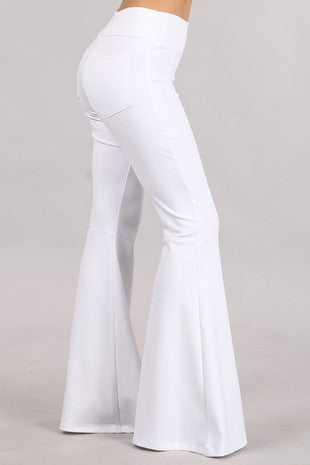 Wide Flared Pants w/Back Pockets - Debs on 5th