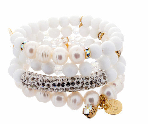 Victoria Lynn Stack Bracelets- Set of 4 - Debs Boutique  LLC